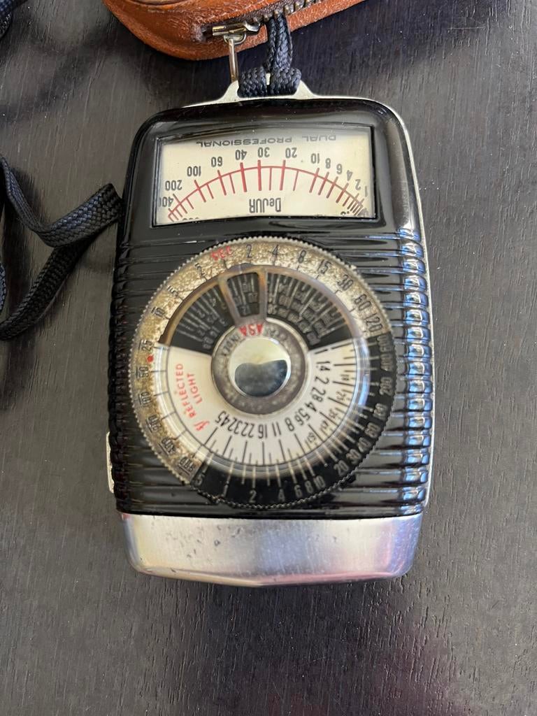 Luxmètre professionnel double Dejur 1947, Enlèvement ou Envoi, 1940 à 1960, Appareils photo