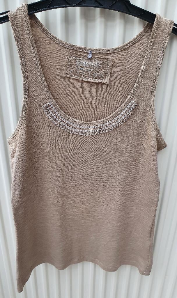 Bruin-beige topje van Spirituel Women van JBC maat S/M, Sans manches, Enlèvement ou Envoi, Porté, JBC