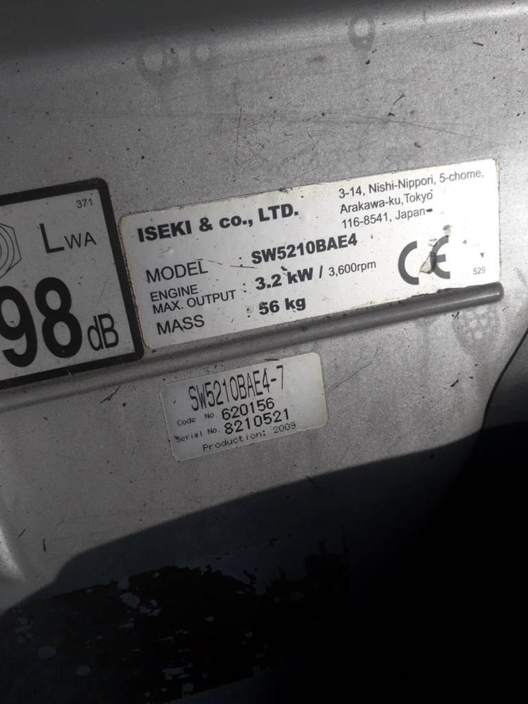 ISEKI & CO Model SW 5210BAE4 Max output 3,2kw Mass 56kg, Enlèvement, Comme neuf
