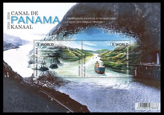BL217 Timbres Canal de Panama (Timbres 6x"Monde"), Timbres & Monnaies, Timbres | Europe | Belgique, Timbre-poste, Envoi