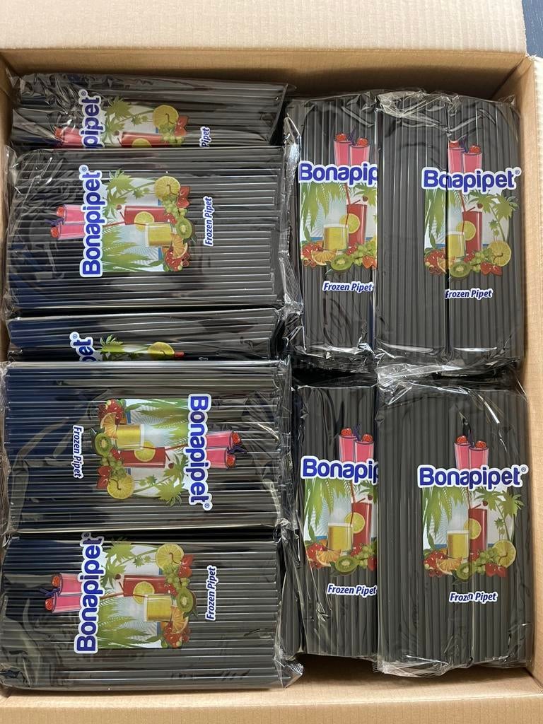 Kunststof rietjes, doos met 10.000 opvouwbare rietjes, Ophalen of Verzenden