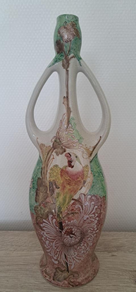 Art Nouveau vaas Ram Parrot Parrot Colenbrander, Ophalen of Verzenden