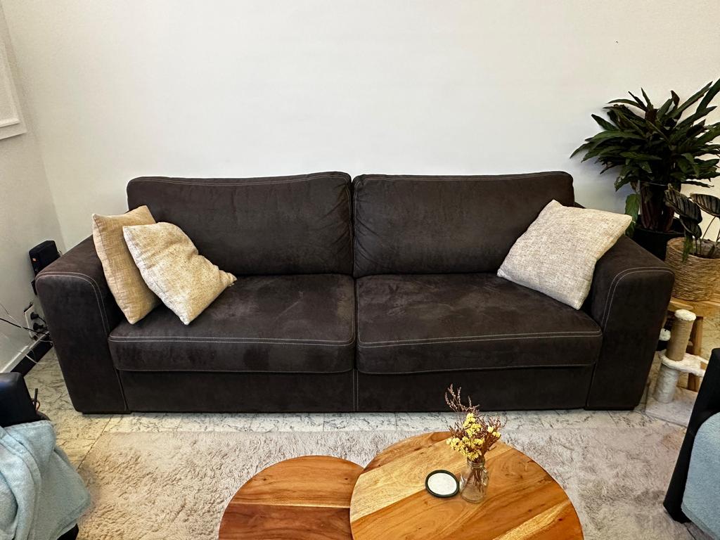 Zetel nubuck, Huis en Inrichting, Ophalen, Zo goed als nieuw