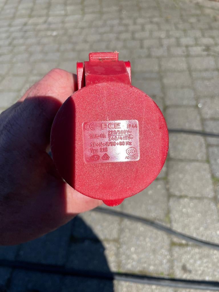 Neopreenkabel 5G2.5 met stekkers 50meter, Bricolage & Construction, Électricité & Câbles, Enlèvement, Comme neuf, Câble ou Fil électrique