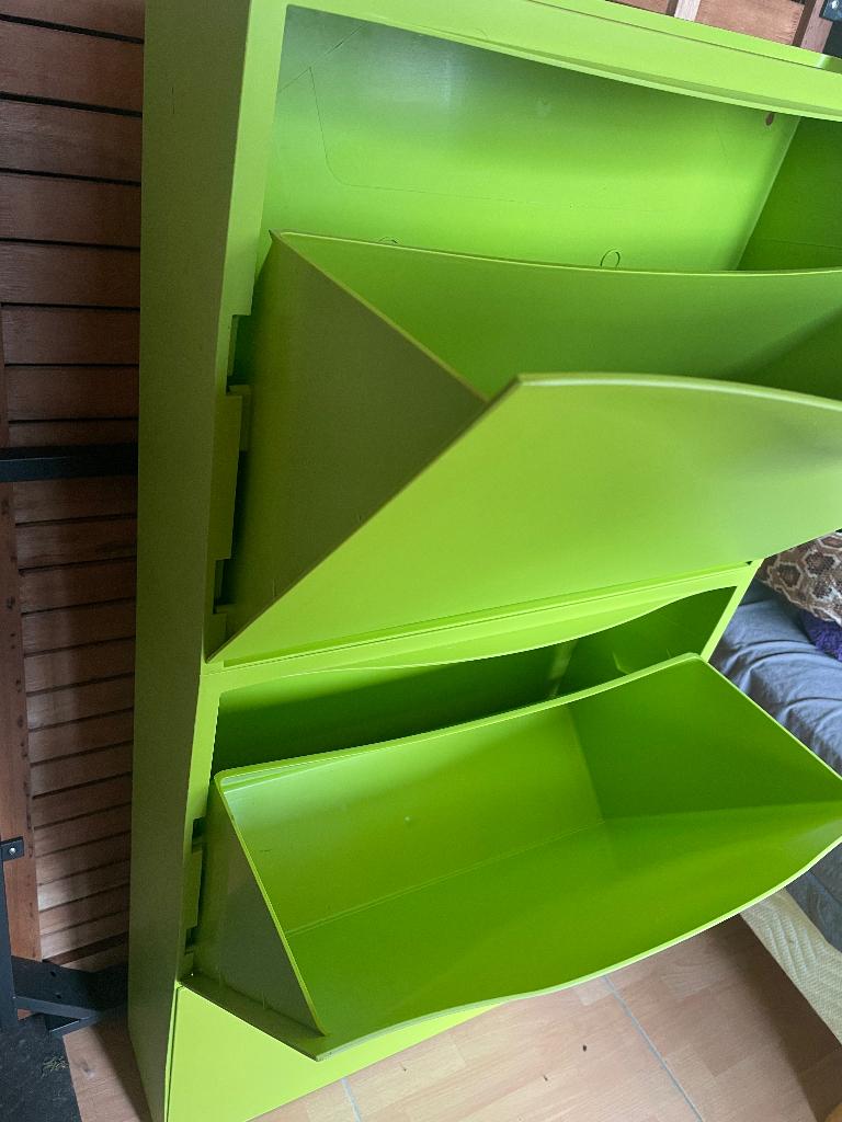 Trones Schoenenkast groen 3 stuks, Maison & Meubles, Enlèvement ou Envoi, Comme neuf