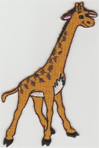 Giraffe stoffen opstrijk patch embleem #2, Verzenden, Nieuw