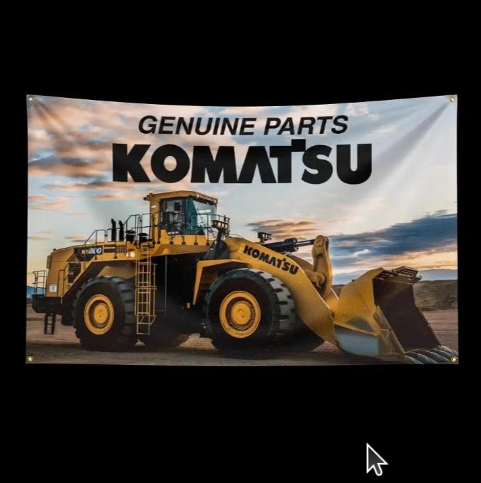 Grands drapeaux Komatsu (150x90cm), Enlèvement ou Envoi, Neuf