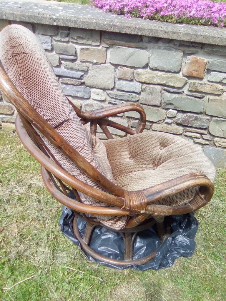 fauteuil en rotin pivotant, Antiquités & Art, Enlèvement