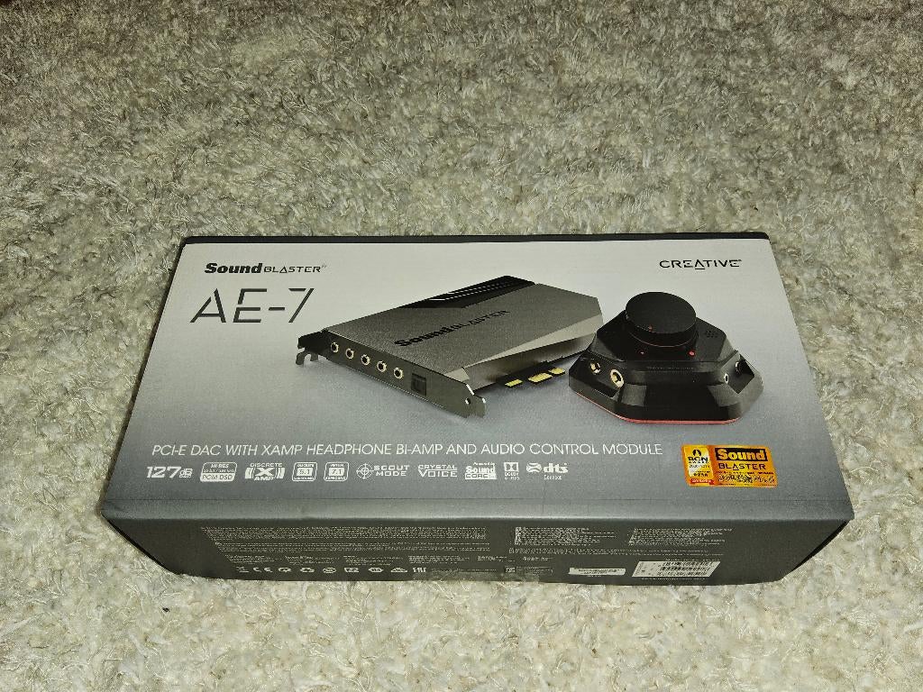 Nieuwe Sound Blaster AE7 PCIe-geluidskaart, Ophalen, Nieuw, Intern, E-mu   creative