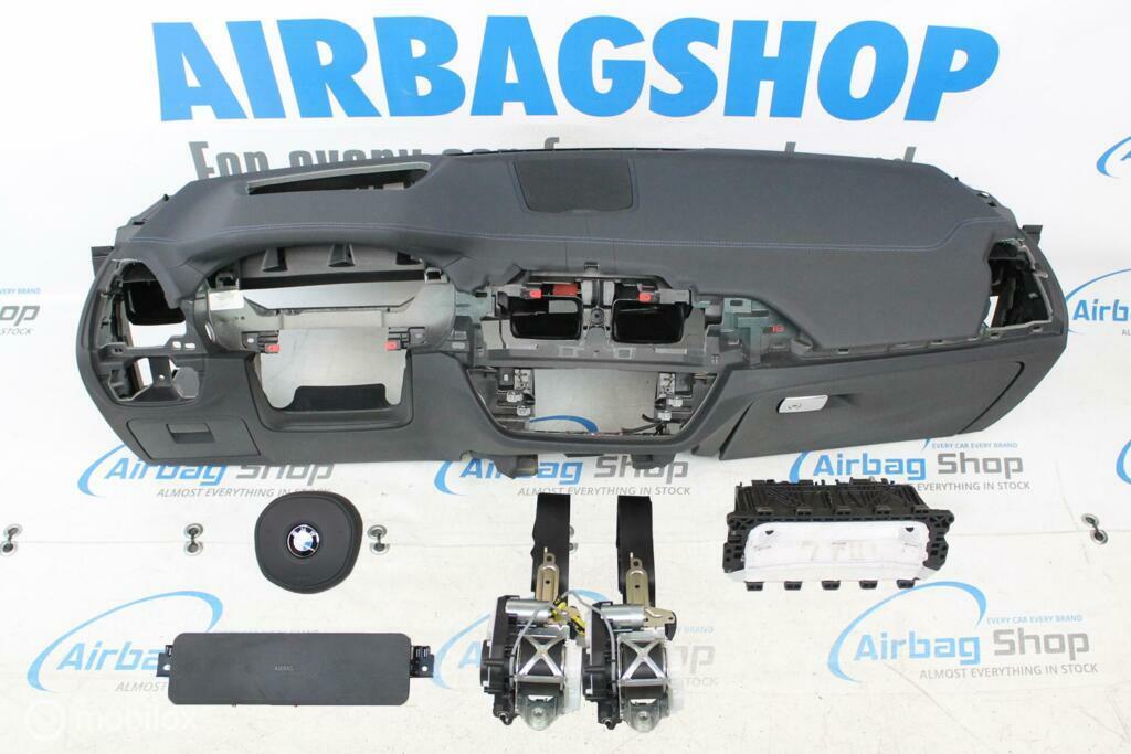 Airbag kit Tableau de bord M HUD couture bleu BMW X3 G01, Enlèvement ou Envoi, Utilisé