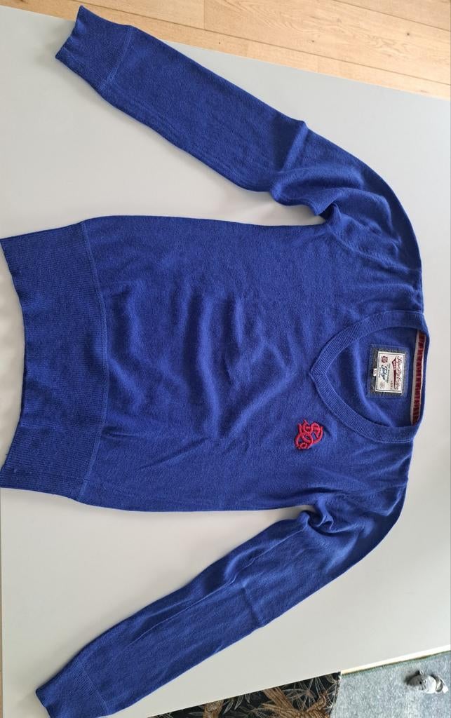 SuperDry v-hals pull in koningsblauw., Vêtements | Femmes, Pulls & Gilets, Taille 38/40 (M), Superdry, Comme neuf, Enlèvement