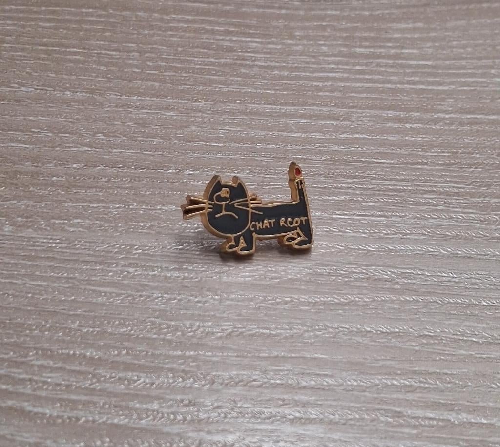 PIN - CHAT RCOT - KAT - POES, Envoi, Utilisé, Animal et Nature, Insigne ou Pin's