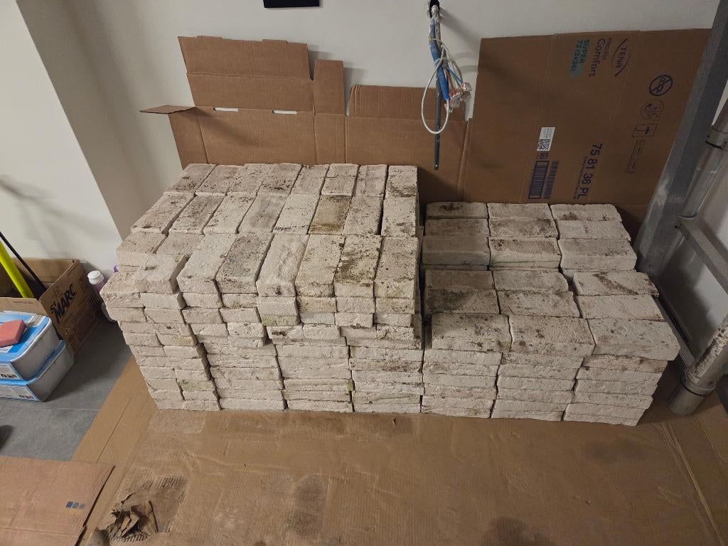 Gevelsteen Van der Sanden Perla, Doe-het-zelf en Bouw, Metselstenen, Ophalen, Zo goed als nieuw, Bakstenen