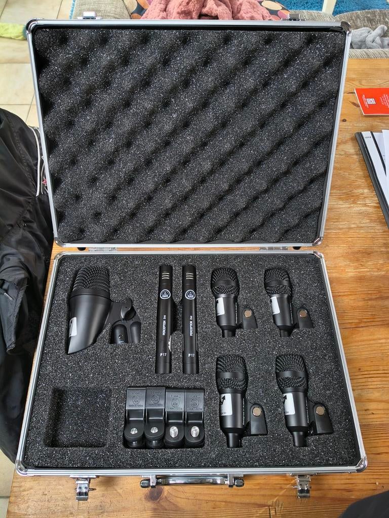 AKG Drum Set Session 1 microfoons., Muziek en Instrumenten, Microfoons, Ophalen