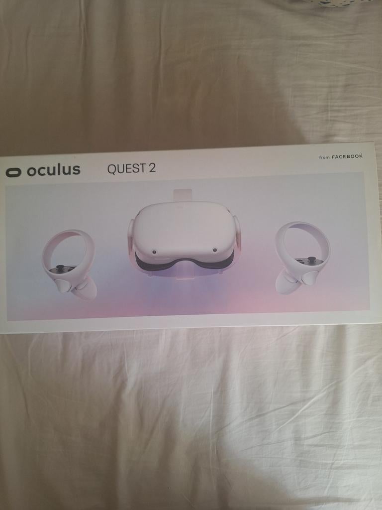 Casque VR Oculus Quest 128Go + 2 Manettes (Sans chargeur), Games en Spelcomputers, Virtual Reality, Ophalen, Gebruikt, VR-bril