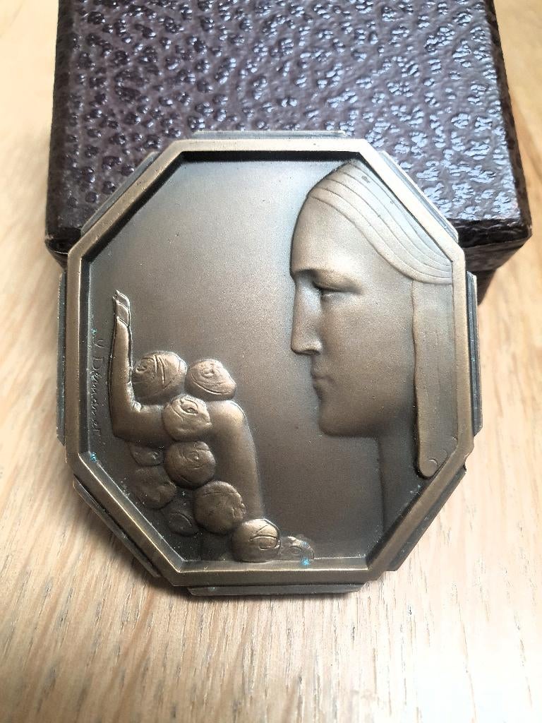 Victor Demanet-medaille - aangeboden aan Huart, burgemeester, Ophalen of Verzenden