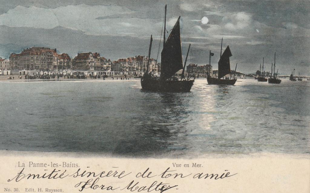 La Panne, Collections, Cartes postales | Belgique, Envoi