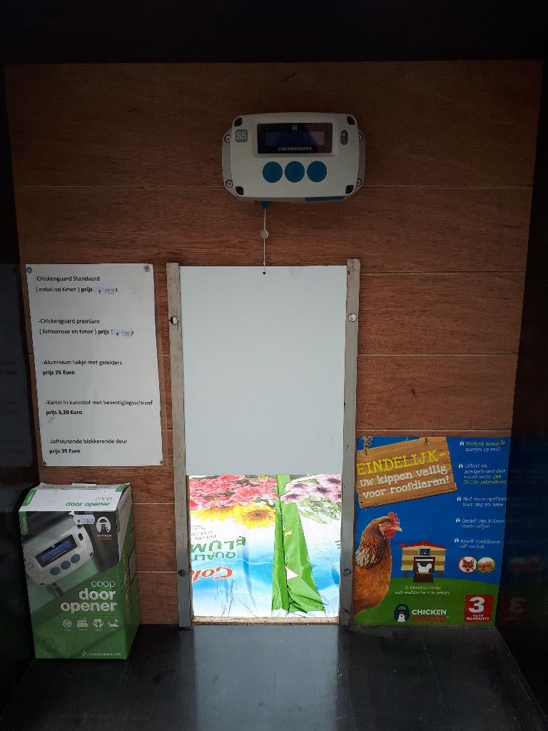 nieuwe automatische deuropener kippenhok met gratis alu luik, Ophalen, Nieuw