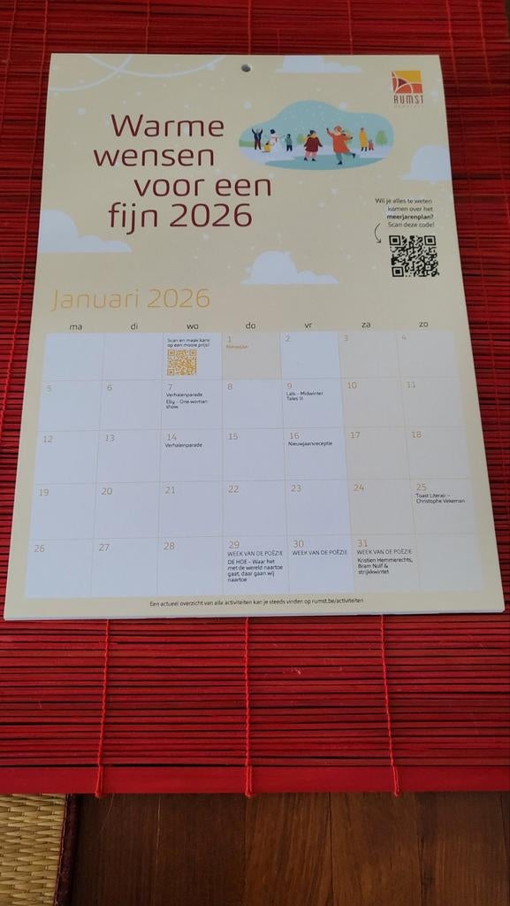 Kalender, Ophalen