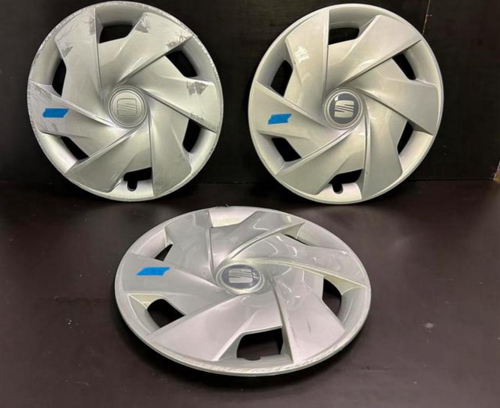 3 originele seat Ibiza 15" wieldoppen, Ophalen of Verzenden, Gebruikt