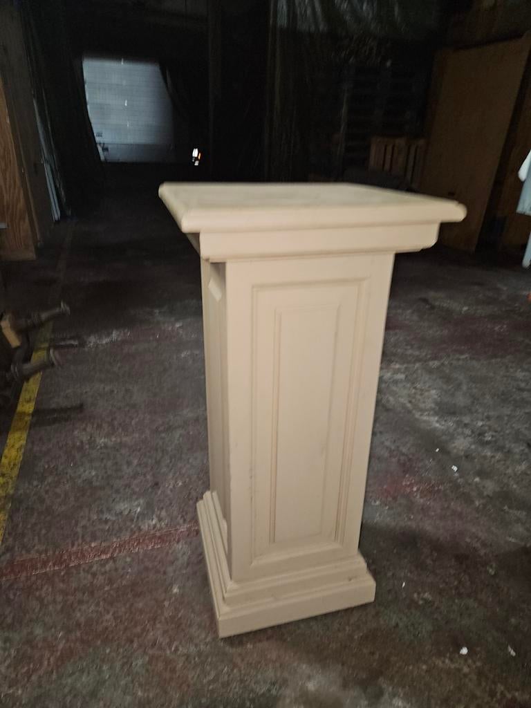 Vintage houten zuil, Ophalen