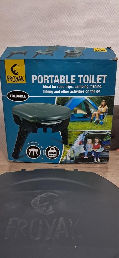 Draagbaar toilet voor camping/vakantie, opvouwbaar, NIEUW