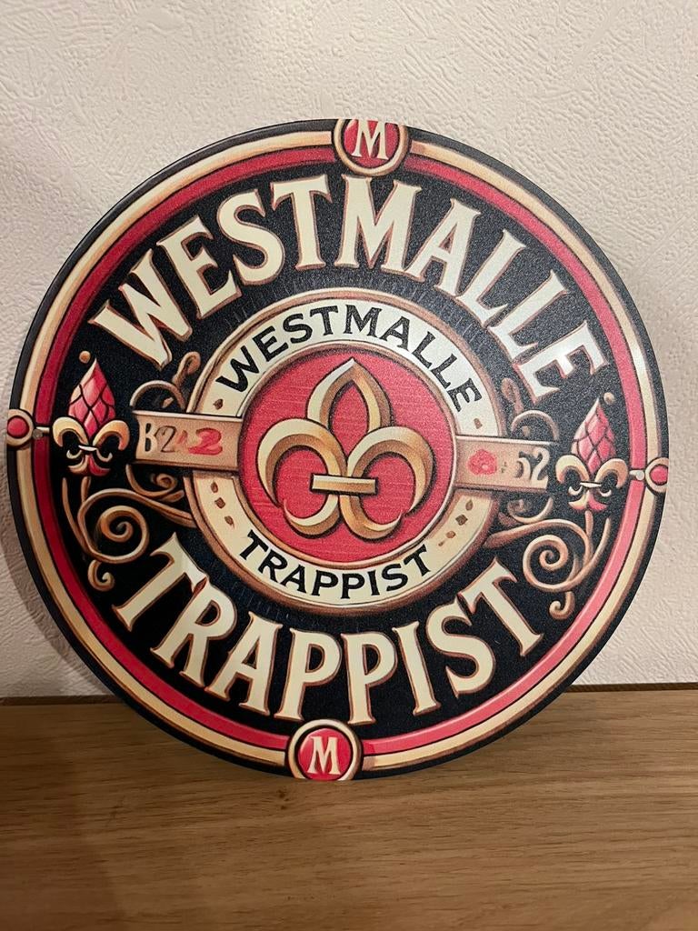 Plaque métallique Westmalle en alu, Enlèvement ou Envoi, Neuf