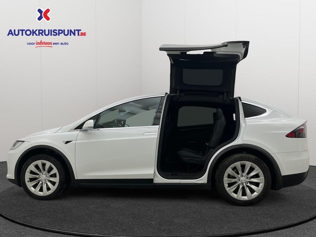 Tesla Model X 100D GPS Camera Dig.Airco, Auto's, Tesla, Automaat, Wit, Elektrisch, 5 zetels