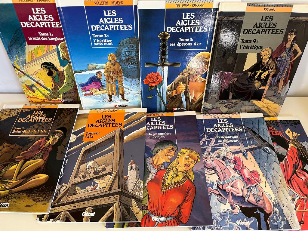 Les Aigles Décapitées - T1 > T9 - Kraehn - 1994/1995, Livres, BD, Envoi, Jean-Charles Kraehn