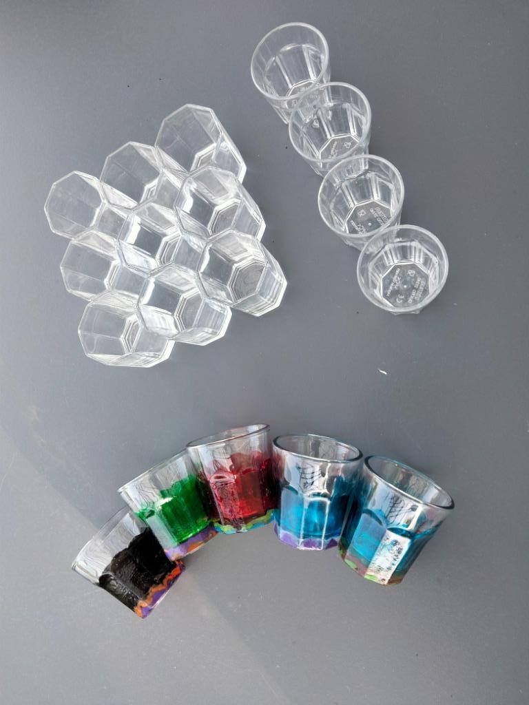 LOT de 13 Verrines + 5 en couleur, Enlèvement ou Envoi, Comme neuf, Autres types