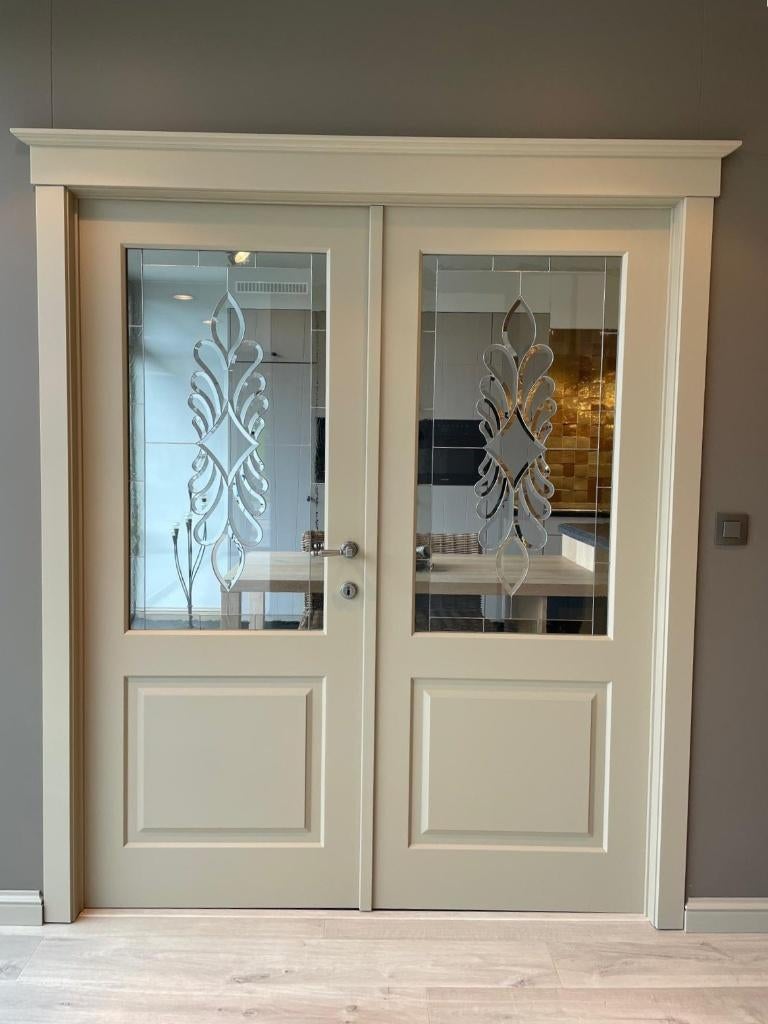 binnendeur met glas, Doe-het-zelf en Bouw, Ophalen, Binnendeur, Nieuw, Glas