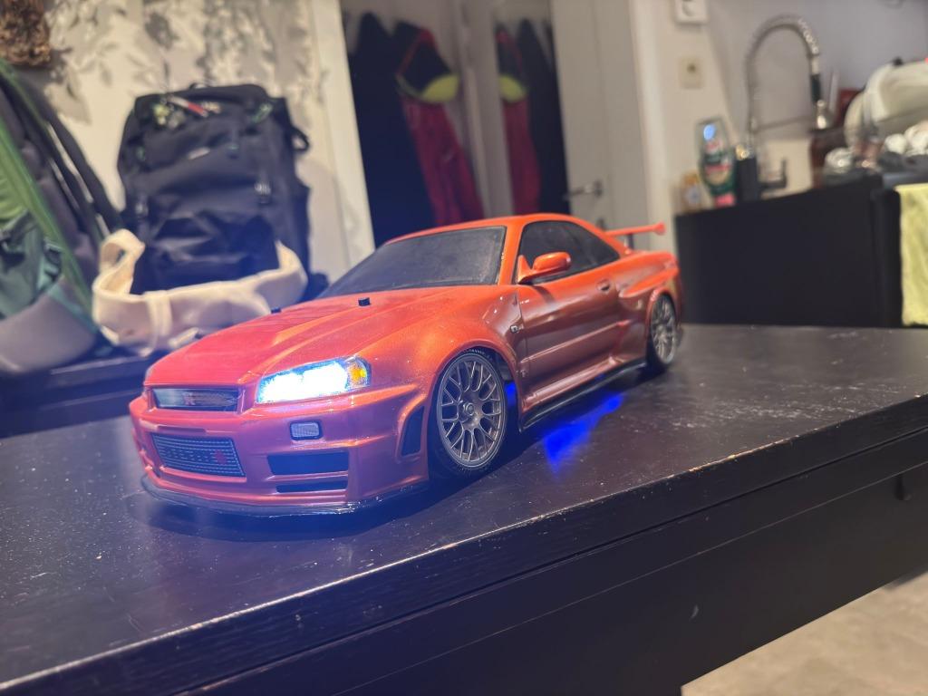 Tamiya Nissan Nismo R34 GT-R Z-tune 4WD TT-02D RTR, Échelle 1:10, Enlèvement, Électro, RTR (Ready to Run)