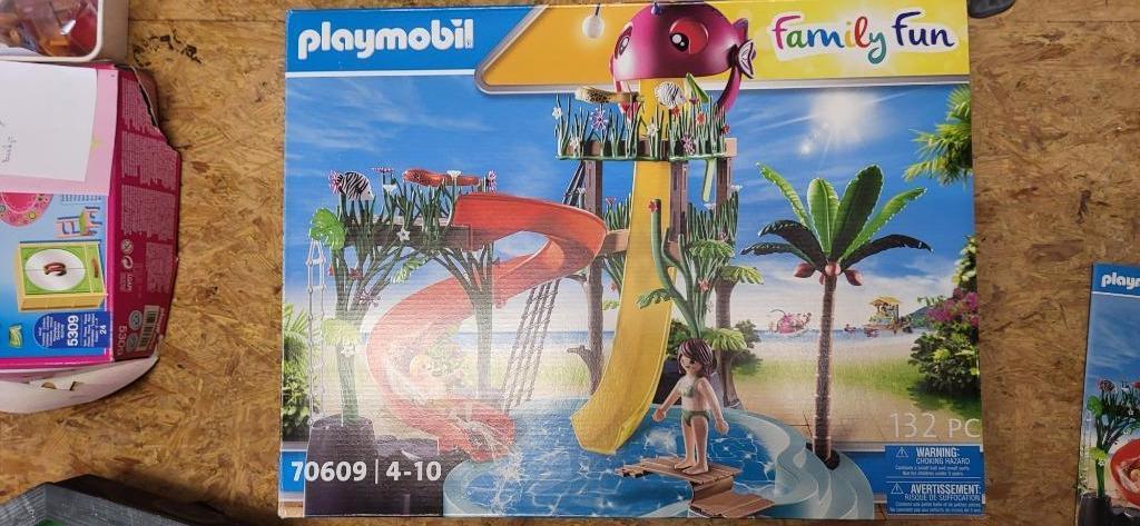 playmobiel 70609 waterpark met glijbanen, Kinderen en Baby's, Speelgoed | Playmobil, Ophalen, Zo goed als nieuw