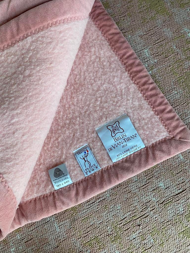 Prachtig wollen deken van Brun de Vian-Tiran 180 x 240 zgan, Ophalen