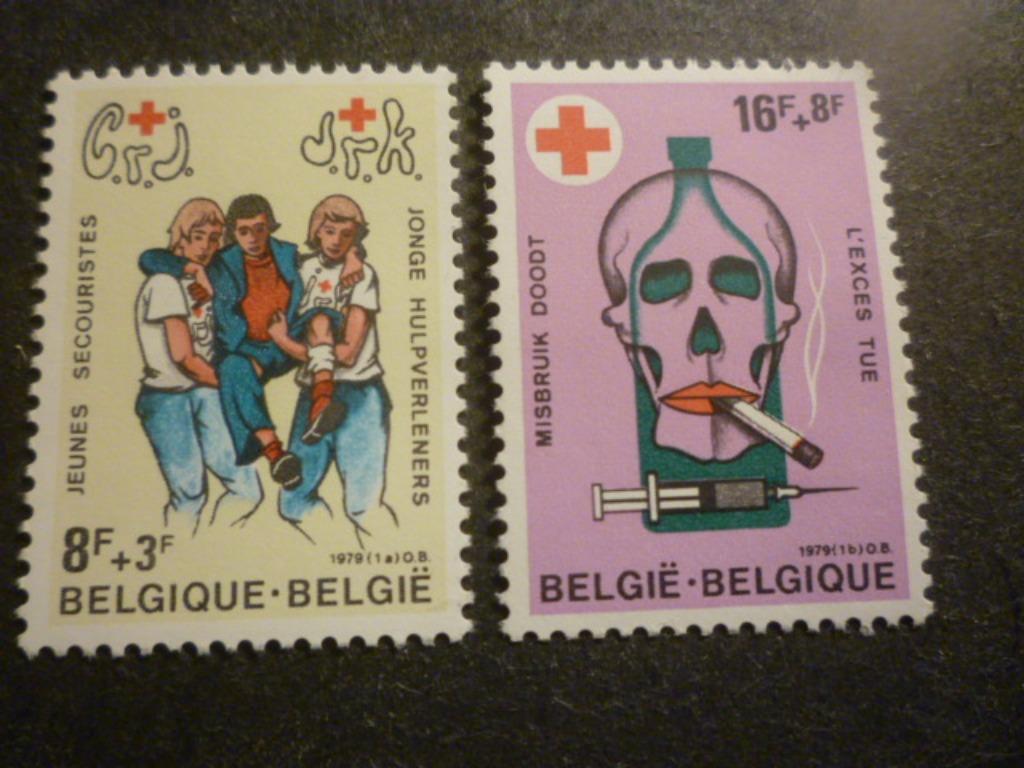 België/Belgique 1979 Mi 1973/1974** Postfris/Neuf, Timbres & Monnaies, Envoi, Neuf