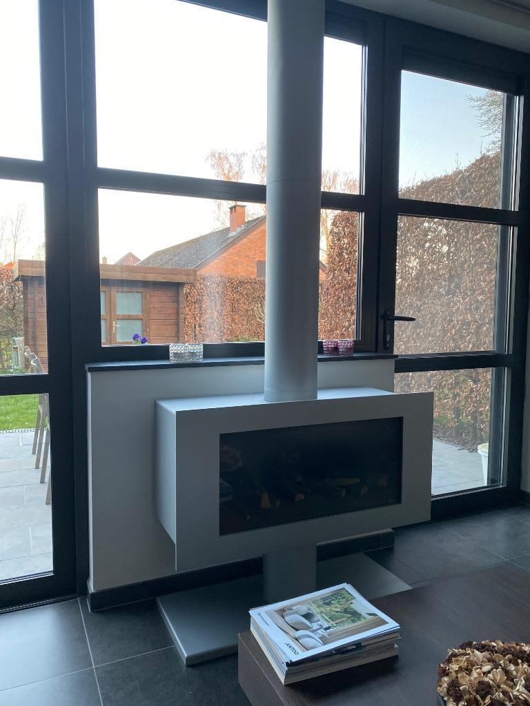 Vrijstaande design gashaard /kachel - Dik Geurts, Ophalen, Gas, Zo goed als nieuw, Vrijstaand