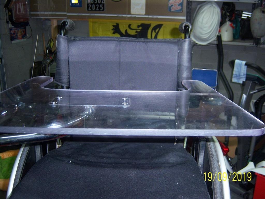 Tablette pour fauteuil roulant, Enlèvement, Comme neuf, Fauteuil roulant manuel