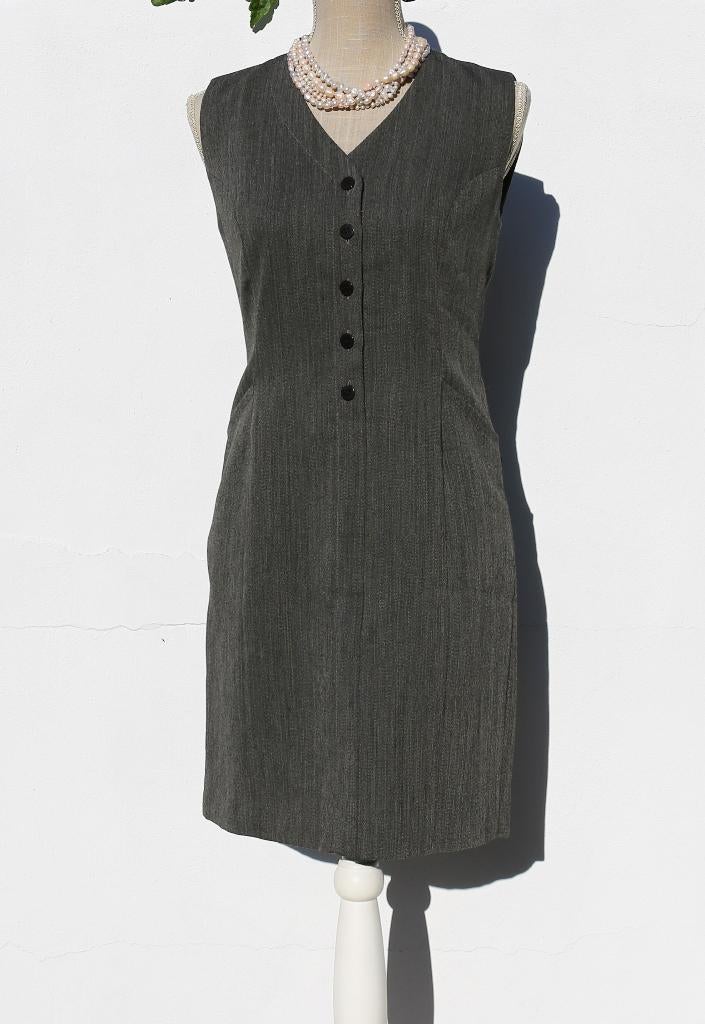 Jolie robe chasuble grise - Bruphils - T38, Vêtements | Femmes, Taille 38/40 (M), Gris, Enlèvement ou Envoi, Bruphils