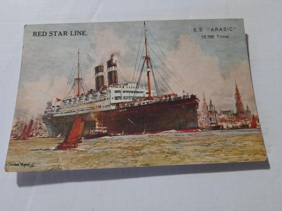 RED STAR LINE S.S. „ARABIC” 16.786 ton, Ophalen of Verzenden, Zo goed als nieuw