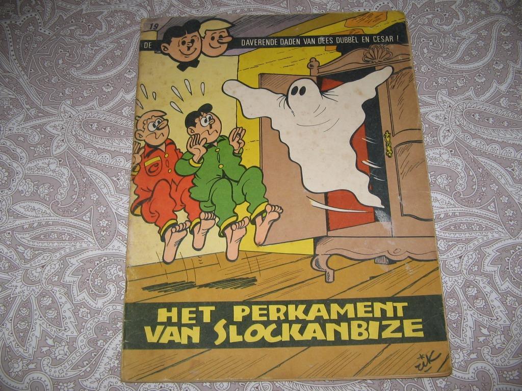 Dees dubbel+Cesar nr19: Het perkament van Slockanbize 1 Druk, Gelezen, Eén stripboek, Ophalen of Verzenden, Rik leeman