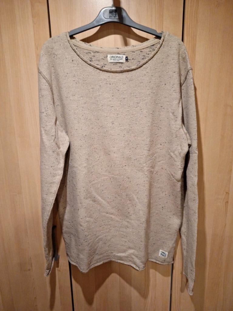Sweatshirt chiné Jack & Jones XL, Kleding | Heren, Truien en Vesten, Beige, Maat 56/58 (XL), Ophalen of Verzenden, Gedragen
