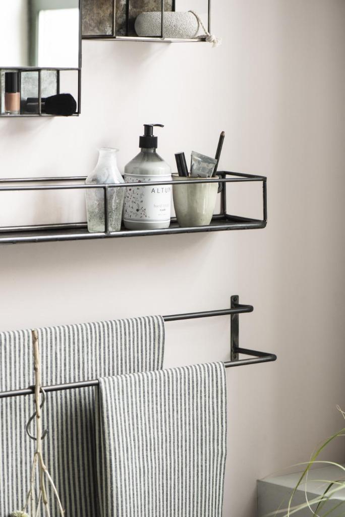 Wandplank / Wandrek Zwart 73 cm Ib Laursen Brooklyn, Huis en Inrichting, Ophalen of Verzenden, Nieuw