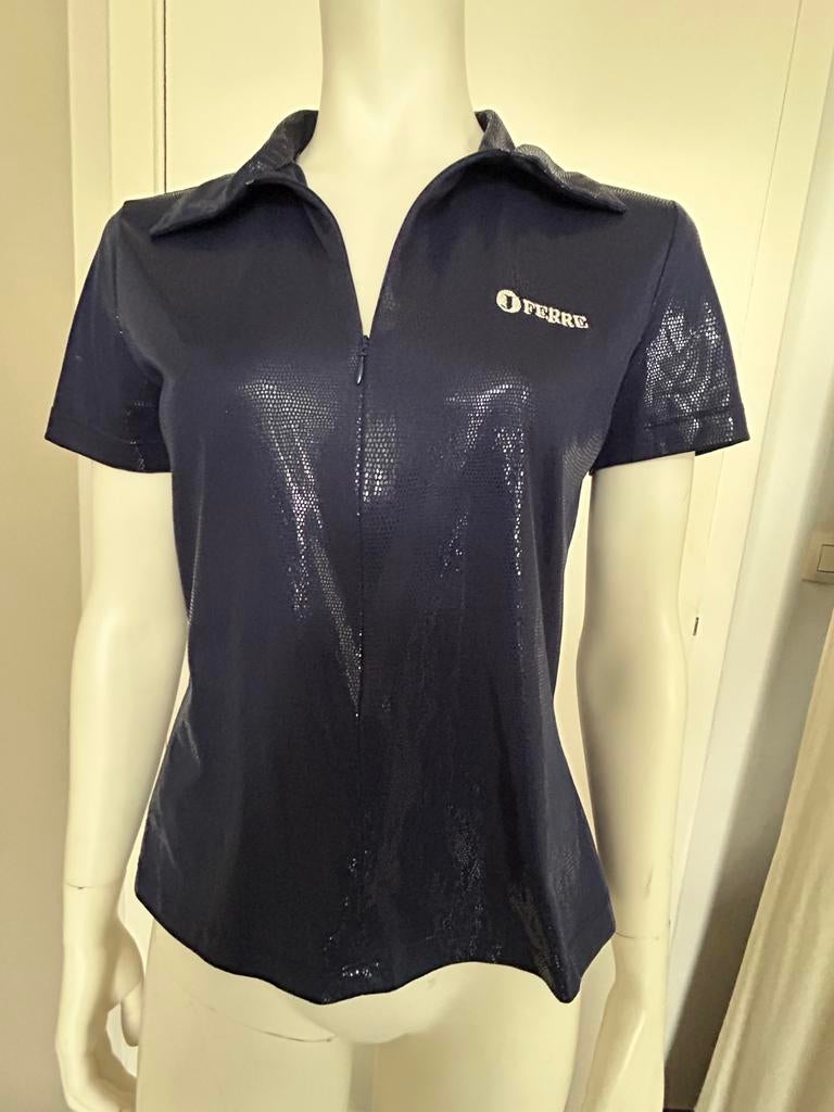 Gianfranco Ferre Jeans blouse effet sequins bleu L, Vêtements | Femmes, Enlèvement ou Envoi, Bleu