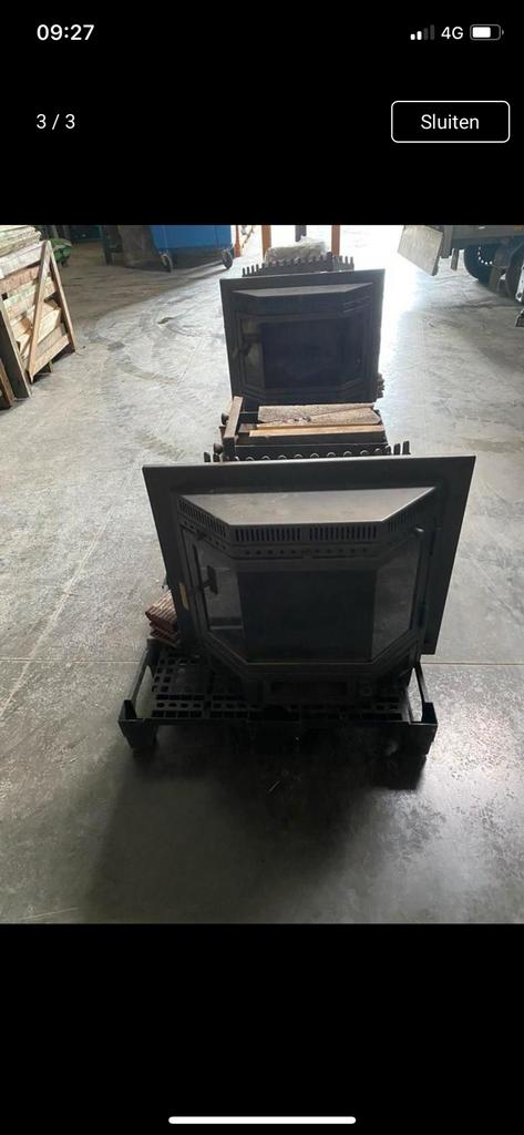 Inbouw kasettes, Huis en Inrichting, Kachels, Ophalen, Zo goed als nieuw, Hout, Inbouw
