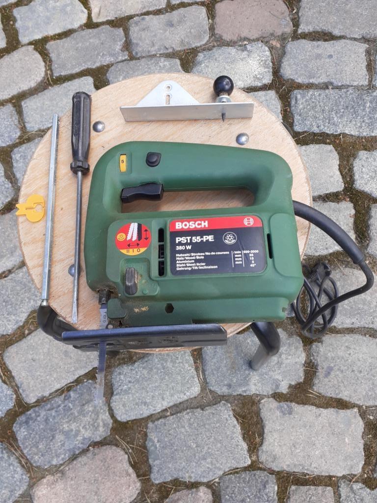 decoupeerzaag-wipzaag Bosch-PST55PE-380 W-zeer goede staat, Enlèvement, Utilisé