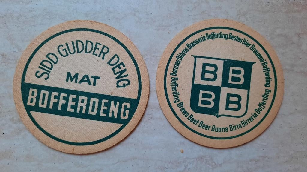 Sous-bocks Bofferding Luxembourg, Enlèvement ou Envoi, Utilisé, Sous-bock, Autres marques