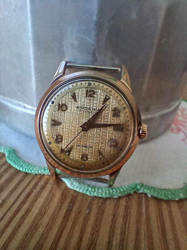 montre RODANIA 1950+montre gousset en argent, Enlèvement, Or, Montre-bracelet