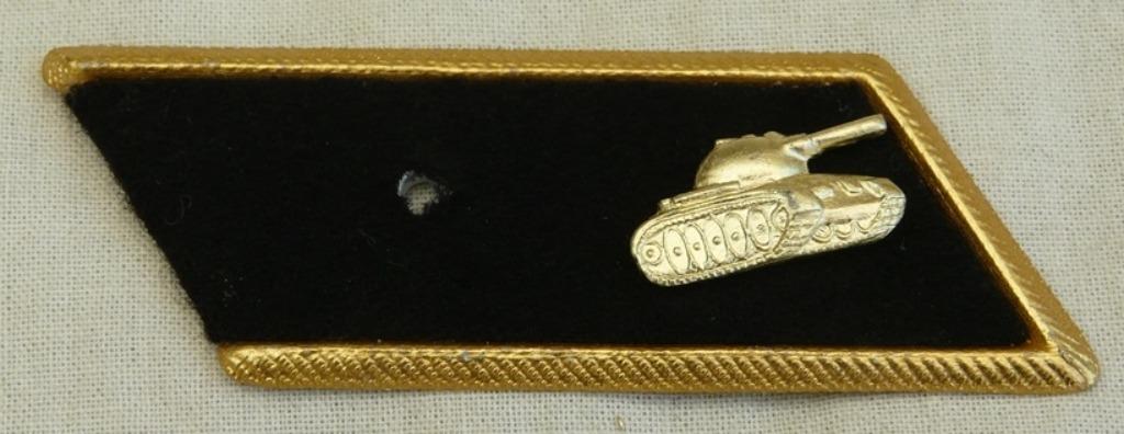 Kraagspiegel met Embleem, Pantser Troepen, USSR / CCCP.(1), Ophalen of Verzenden, Landmacht, Embleem of Badge