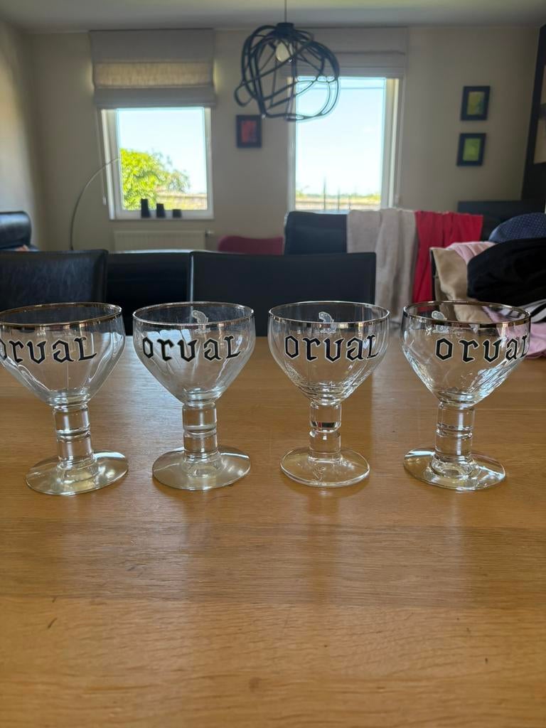 4 verres différents Orval non émaillés, Enlèvement ou Envoi, Comme neuf