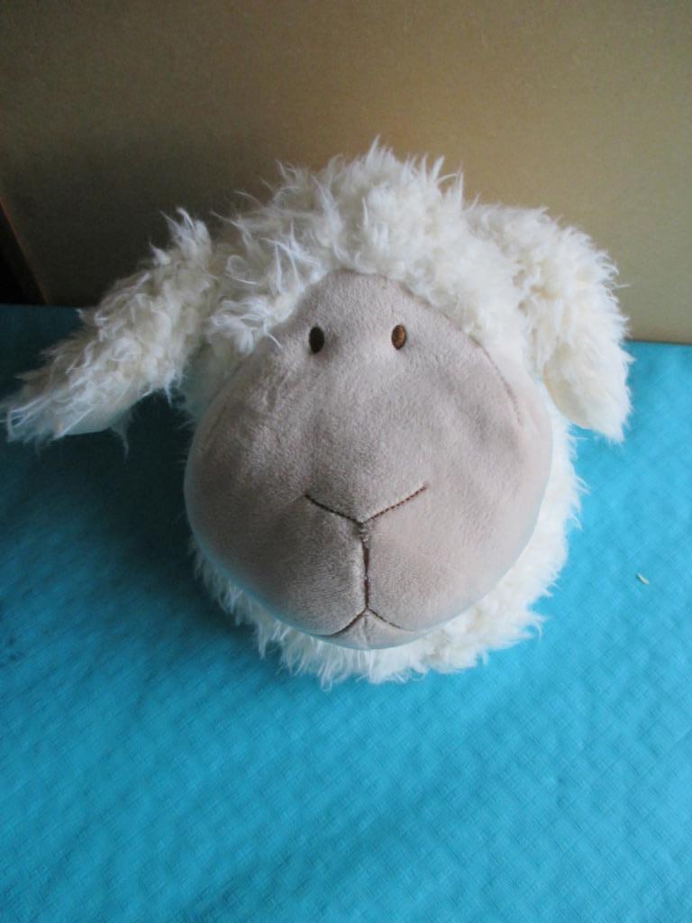 dierenkop schaap pluche, Ophalen of Verzenden, Zo goed als nieuw, Wanddecoratie